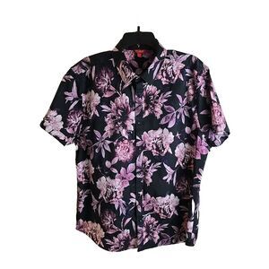GUESS Shirt men's Short Sleeve Button Up Tropical Size XL outdoors cruise wear